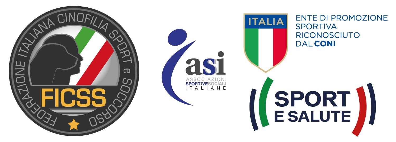 FICSS – Federazione Italiana Cinofilia Sport e Soccorso, ASI Associazioni Sportive Sociali Italiane, Ente di promozione sportiva riconosciuto dal CONI, Sport e Salute